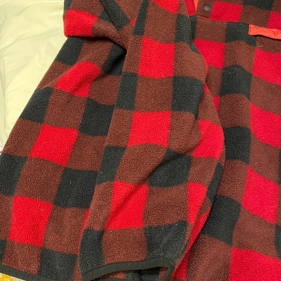 Men’s Patagonia Red Plaid Fleece XL - Picture 2 of 6